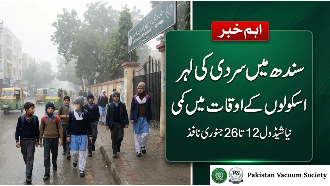 Sindh Revises School Start Times as Cold Wave Intensifies