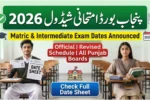 Punjab Board Exam Schedule 2026 – Complete & Official Student Guide