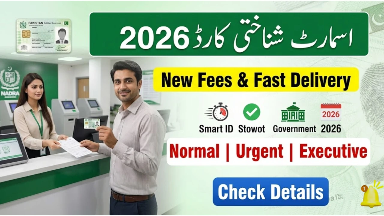 NADRA Smart ID Card: New Fees and Fast-Track Delivery Timings for 2026